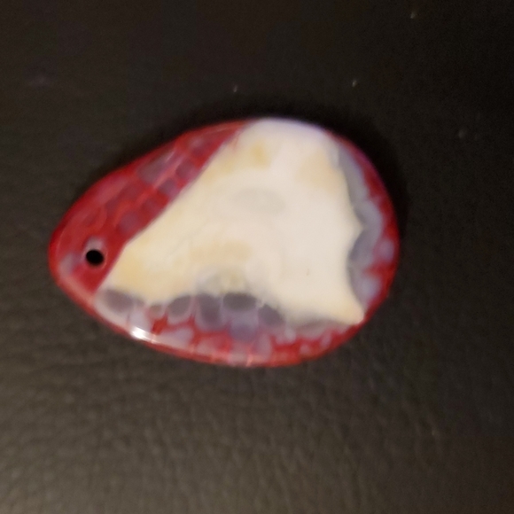 New Red Dragon Veins Agate Pendant. - Picture 4 of 10
